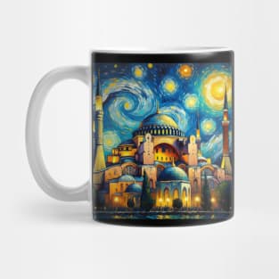 Hagia Sophia Istanbul Starry Night - Beautiful Iconic Places Mug